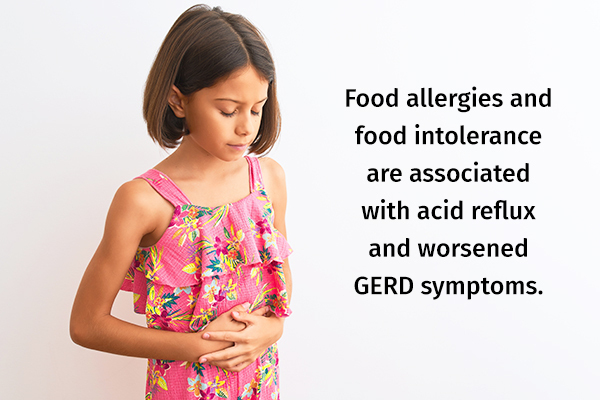 can food allergies be a causative factor for gerd in children?