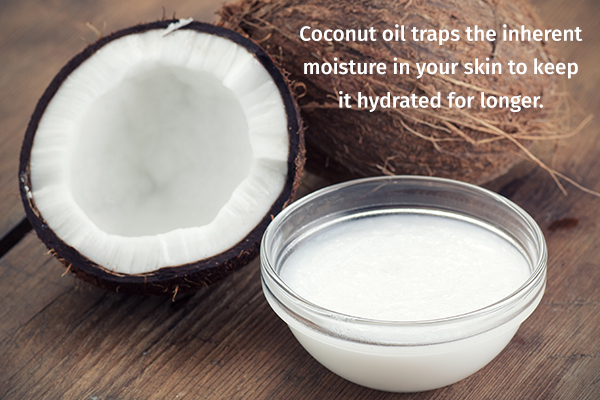 coconut oil can help moisturize your skin