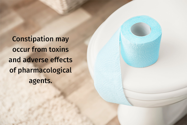 constipation can occur as a result of toxin overload in the body