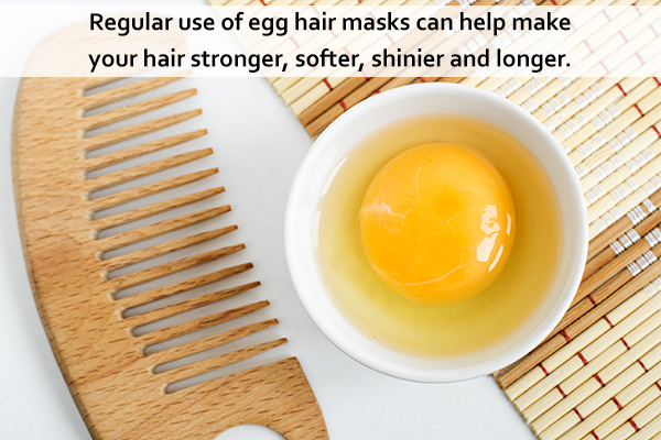 apply egg hair mask on scalp