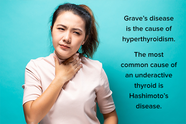 causes of overactive and underactive thyroid