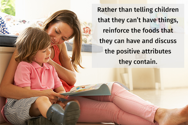 having positive discussions about food choices with kids can help
