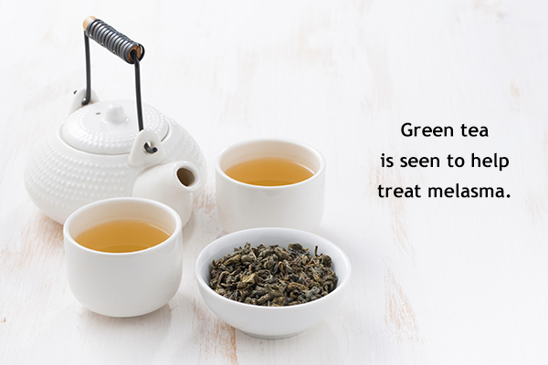 efficacy of green tea in lightening dark lips