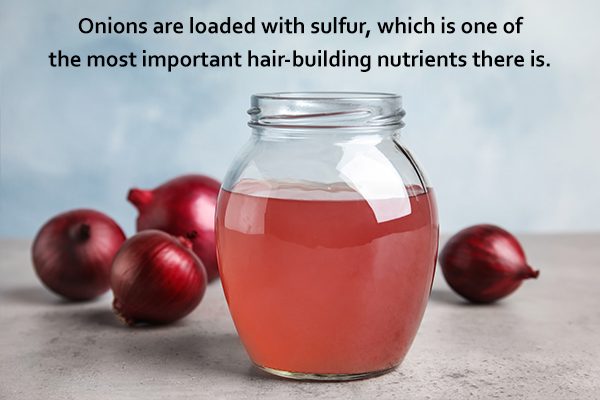 apply onion juice on scalp
