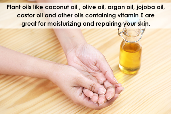 certain plant oils can help nourish the skin