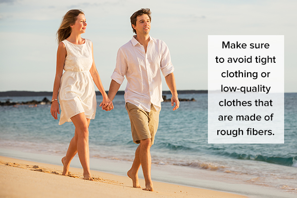 prefer natural fibers when choosing clothes
