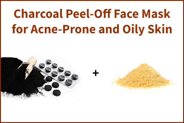 charcoal peel-off face mask for skin