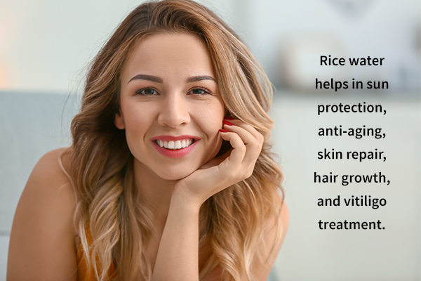 rice water offers several dermatological benefits