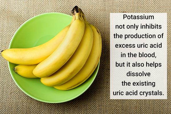 consuming bananas regularly can help reduce gout flare-ups
