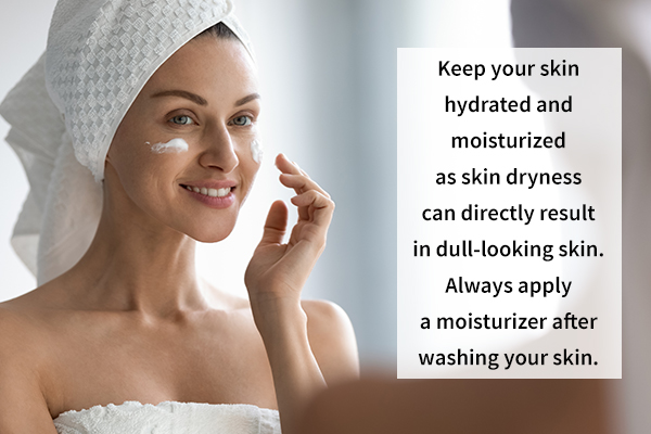 keep your skin regularly moisturized