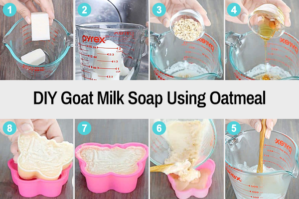 diy goat milk soap recipe using oatmeal