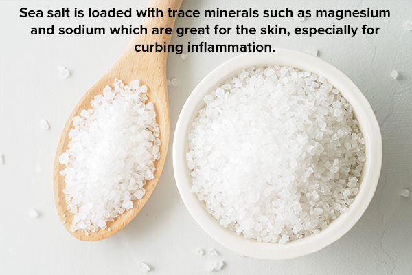 sea salt is beneficial for skin health