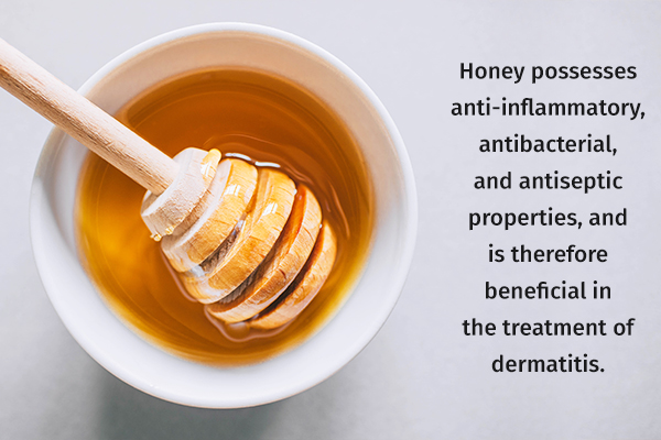 honey can be beneficial in the treatment of dermatitis