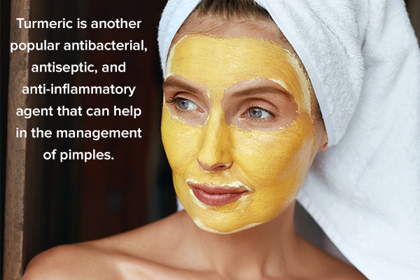turmeric can help in pimple management