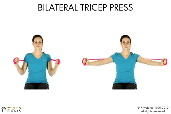 bilateral tricep press