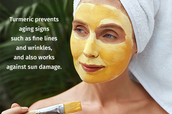 turmeric can help prevent skin aging