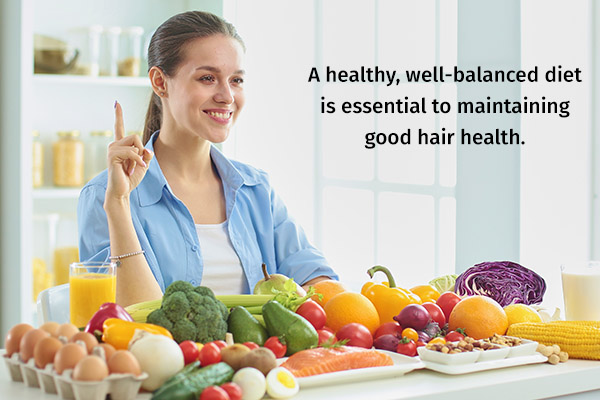 follow an healthy diet for optimal hair health