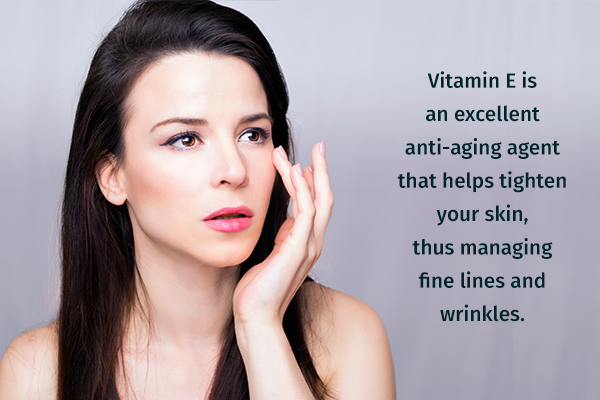 vitamin E can help manage wrinkles
