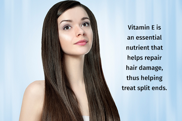 vitamin E can help repair hair damage and split ends
