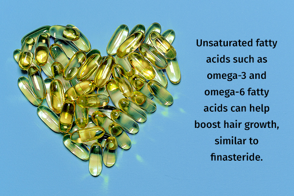 omega-3 and omega-6 fatty acids can help boost hair growth