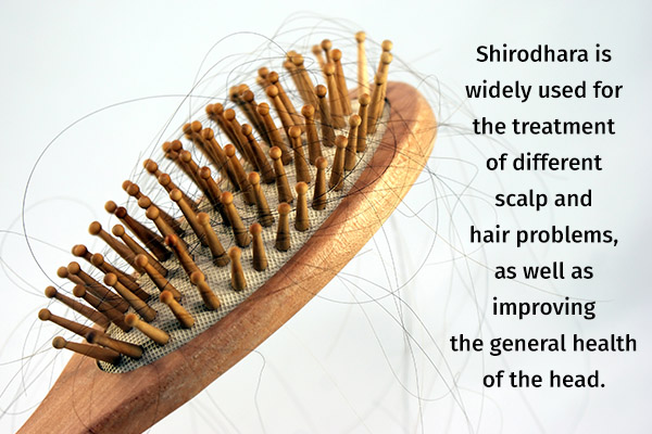 shirodhara treatment for hair loss and scalp problems