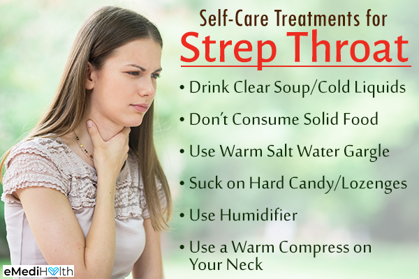 self-care tips for strep throat relief