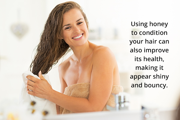 honey works as an excellent hair conditioner