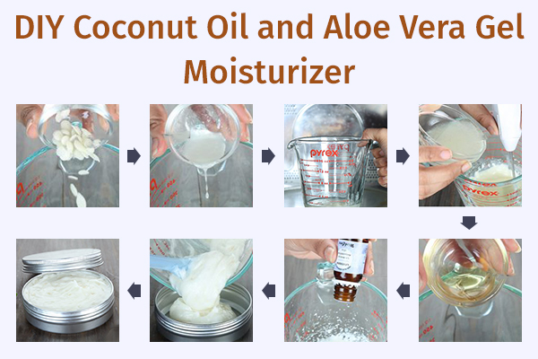 how to prepare coconut oil and aloe vera gel moisturizer