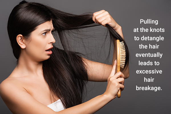 improper brushing habits can lead to hair breakage