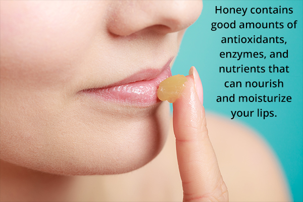 honey can help moisturize chapped lips