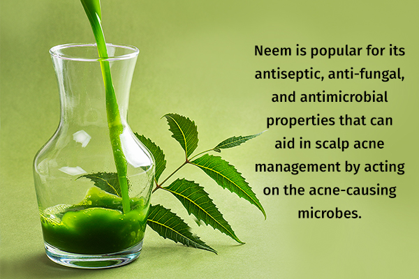 a neem rinse can help treat acne