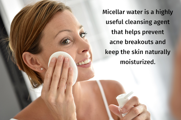 micellar water can help cleanse and moisturize your skin