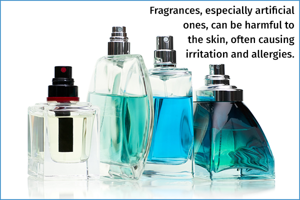 artificial fragrances can be harmful to the skin