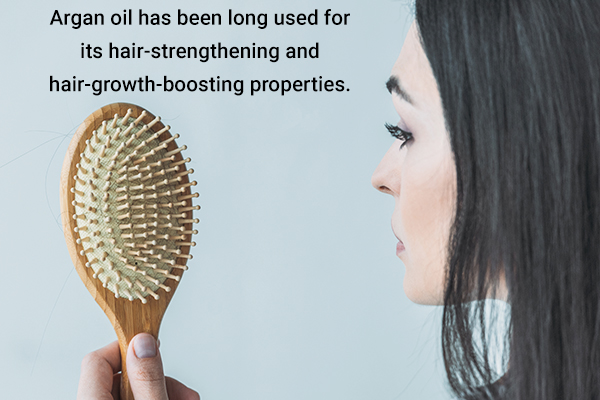 argan oil can be used for hair growth and strengthening