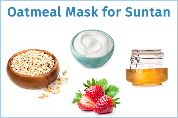 oatmeal face mask for suntan