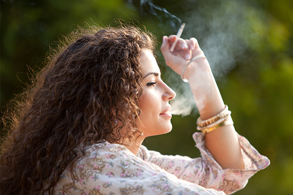 avoid smoking to prevent clogged skin pores