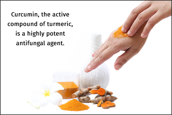 turmeric when applied topically has antifungal benefits