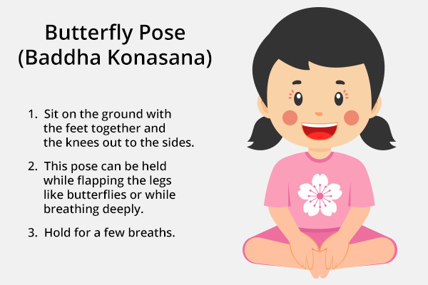 butterfly pose (baddha konasana) for kids