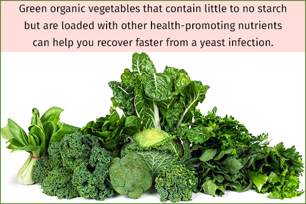 nonstarchy vegetables can help recover faster from yeast infections