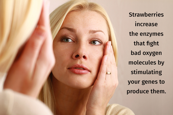 strawberry usage can help reduce premature aging