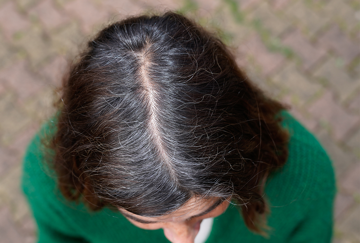 simple ways to fix gray hair roots