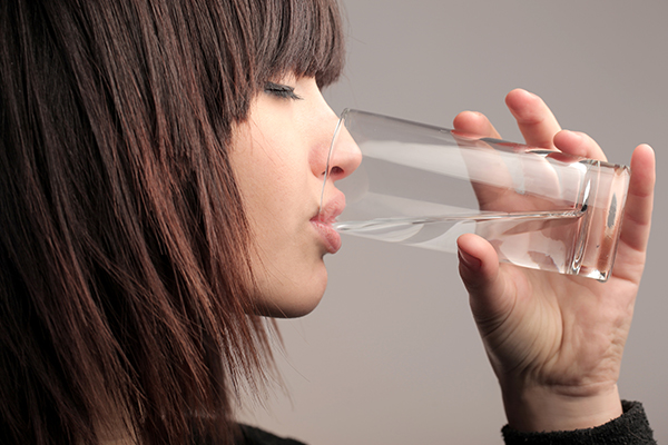 staying hydrated can help avoid skin dehydration