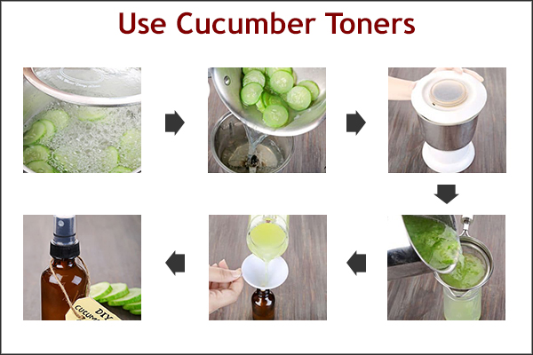 cucumber toners can help reduce clogged skin pores