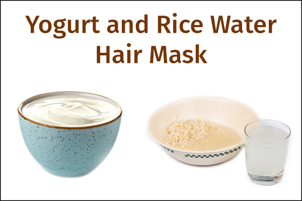 yogurt and rice water hair mask