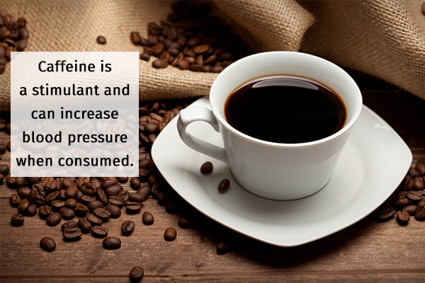 caffeine consumption can increase blood pressure