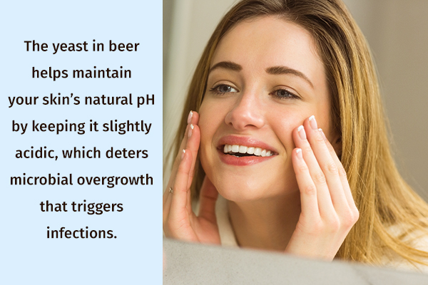 beer can help manage skin infections