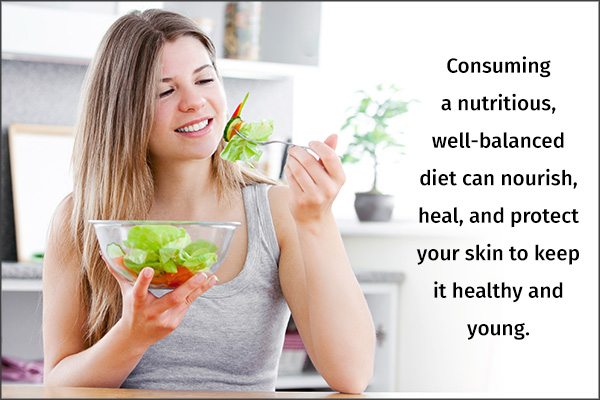nutritious diet is essential for healthy skin