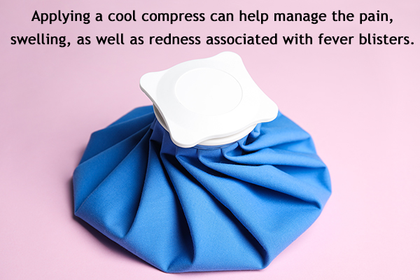 applying a cold compress can help soothe skin blisters