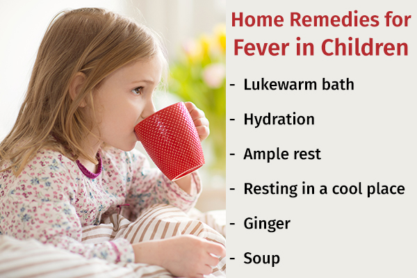 home remedies for fever in children