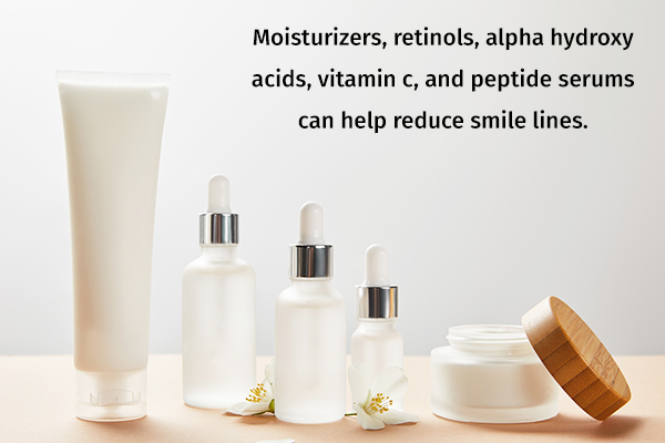otc creams and serums can help reduce fine lines